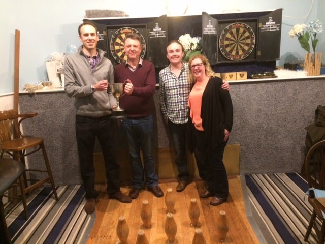 Dunn and Baker Scratch team win the Skittles Cup