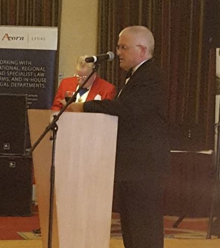 MILS President speaking at his Summer Ball